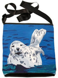 Seal Small Cross Body Handbag - From My Original Paintings, Support Wildlife Conservation, Read How