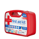 Johnson & Johnson All-Purpose Portable Compact Emergency First Aid Kit for Travel Home & Car, 140 pc