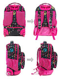 Yexin 18 Inch Large Storage Laptop Students Multifunction Waterproof Wheeled Rolling Backpack