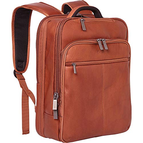 Kenneth Cole Reaction Manhattan Leather Backpack tech focused business travel gear