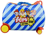 Nickelodeon Paw Patrol Boys - Girls Carry On Luggage 20" Kids Ride-On Trunky Suitcase (BLUE)