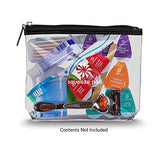 Squeeze Pod Tsa Approved Clear Toiletry Bag, 3-1-1 Tsa Compliant Quart Size Carry On Bag For Travel
