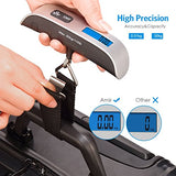 Amir Digital Luggage Scale, 110Lb/50Kg Hanging Portable Travel Electronic Suitcase Scale, Backlight