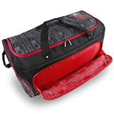 Ecko Unltd. Men's Tagger Large 32" Rolling Duffel Bag, Black/Red, One Size
