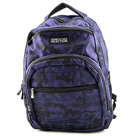 Kenneth Cole Reaction Camo Wreck Backpack Mens Blue Purse Backpack