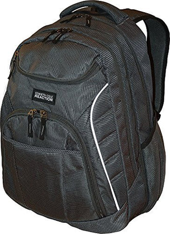 Kenneth Cole Reaction Goliath Double Gusset Expandable 17-Inch Computer Backpack (Charcoal)