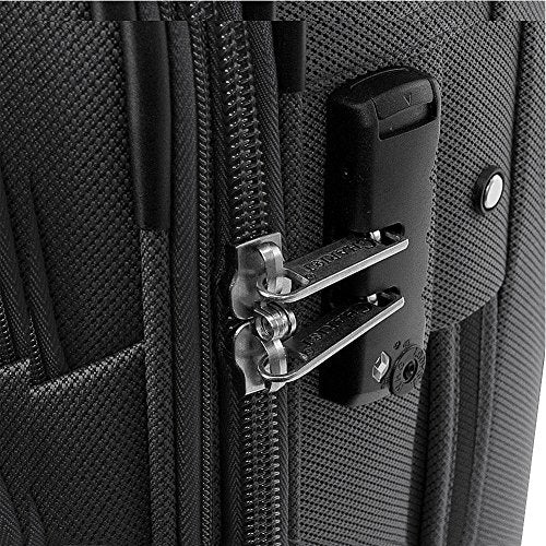 Shop Chariot Naples 3Piece Luggage Set Grey Luggage Factory