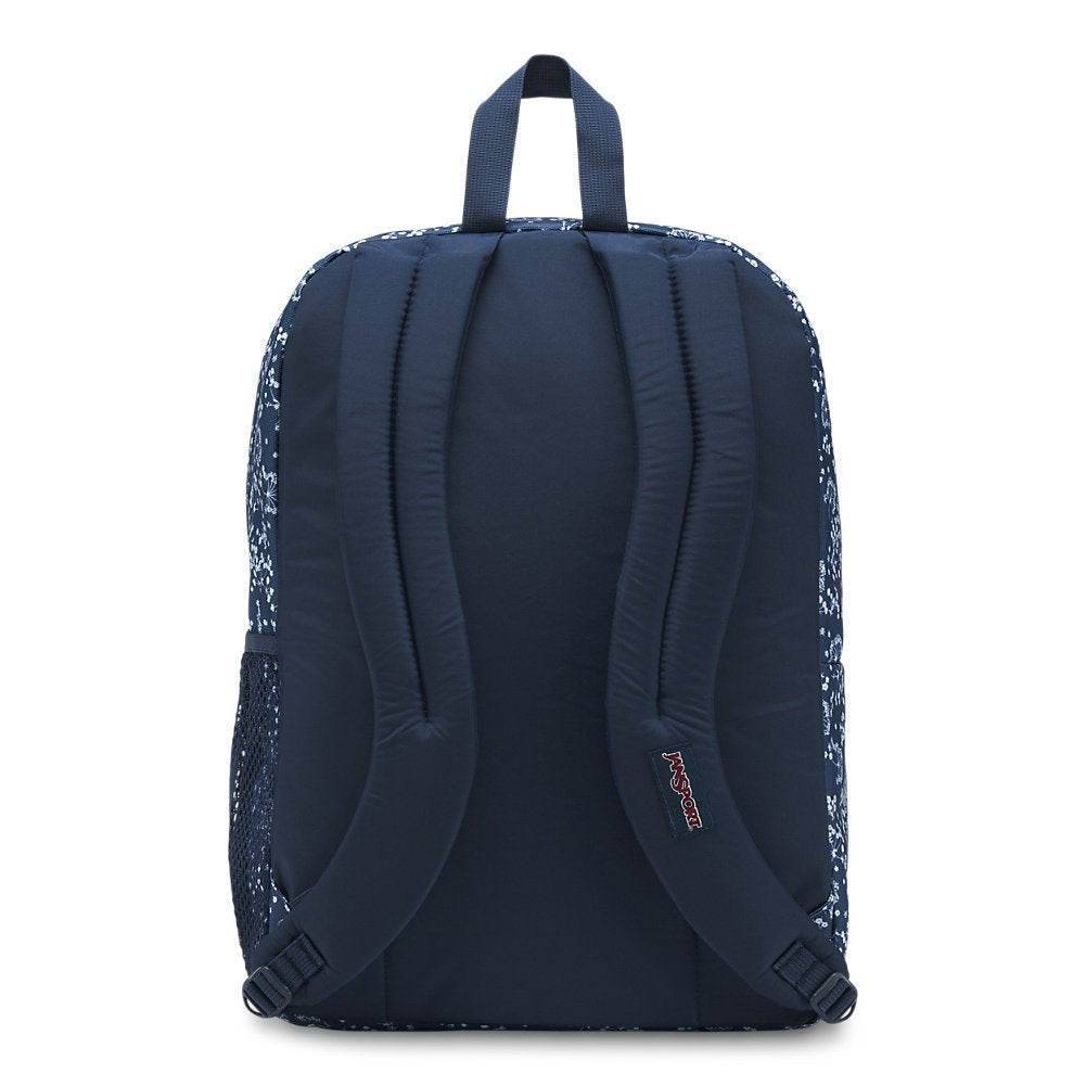 Navy Blue Jansport Backpack With Flowers Jansport Blue Backpack Gem