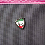 Mia Toro Italy Piuma Softside 24 Inch Spinner Luggage-Green