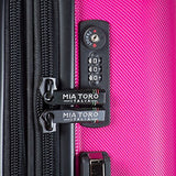Mia Toro Italy Magari Hardside Spinner Luggage 3Pc Set - Fuschia