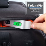 Digital Luggage Scale, Fosmon Digital Lcd Display Backlight With Temperature Sensor Hanging Luggage