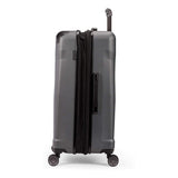 SWISSGEAR 7330 Hardside Spinner Luggage, Large Checked Suitcase - Dark Grey