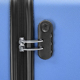 Elite Luggage Paris 3-Piece Hardside Spinner Luggage Set, Blue