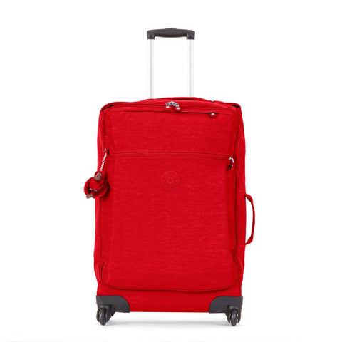 Kipling Unisex-Adult's Darcey Medium Carry-On Rolling Luggage, cherry tonal