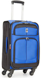Delsey Luggage Agility Softside 21 Inch Carry On Expandable Spinner (Blue)