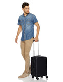 AmazonBasics Hardside Carry On Spinner Travel Luggage Suitcase - 21 Inch, Black