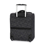 it luggage 17.1" Stitched Squares 2 Wheel Underseat Tote, Black
