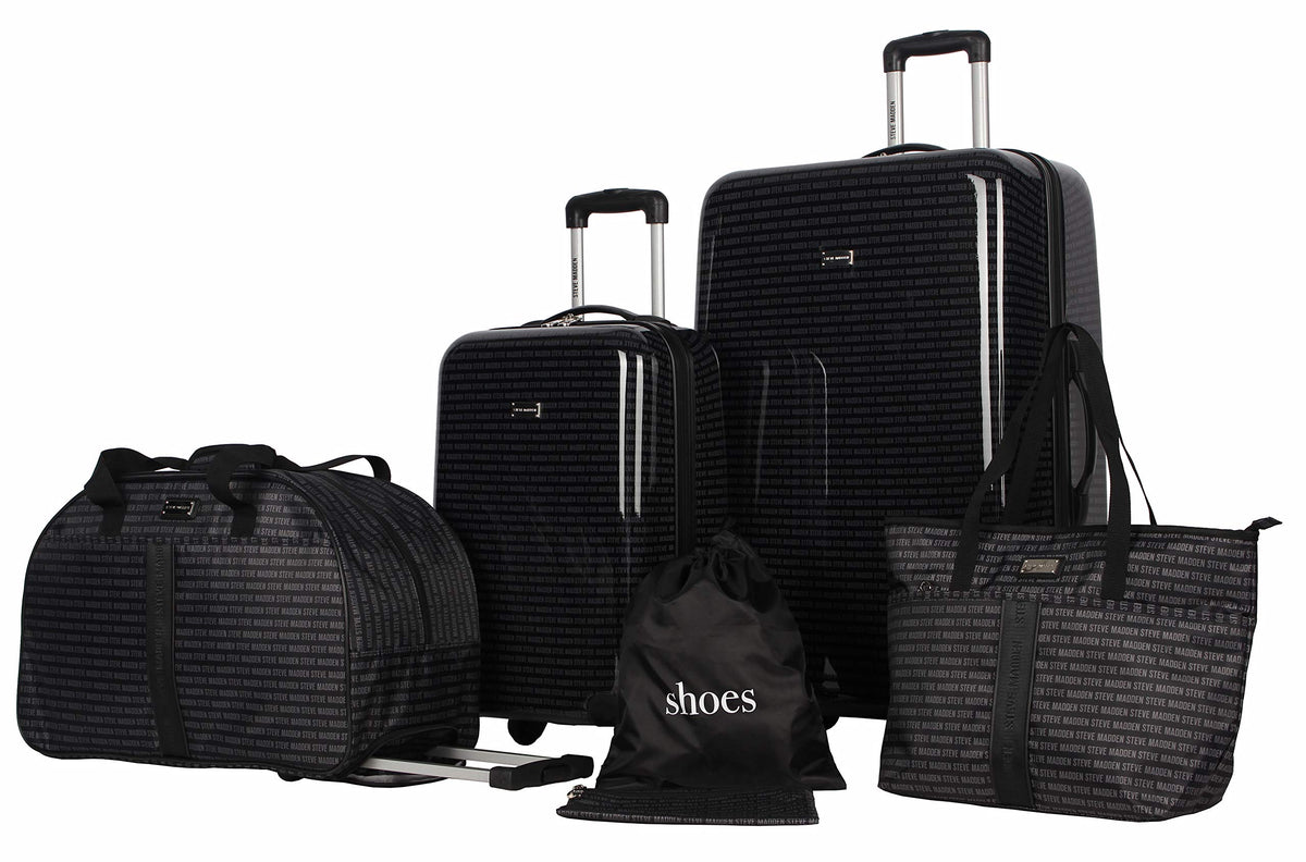 Steve Madden Luggage Global 24 Spinner (Black)