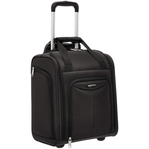 AmazonBasics Underseat Rolling Luggage - Large, Black