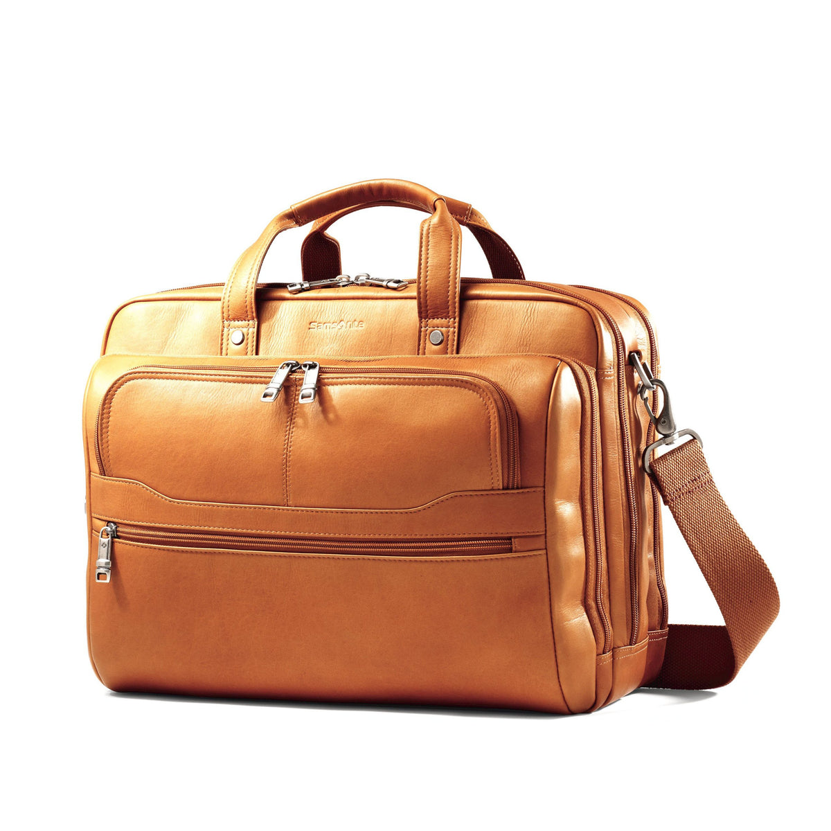 Shop Samsonite Vachetta Leather Pocket Busi – Luggage Factory