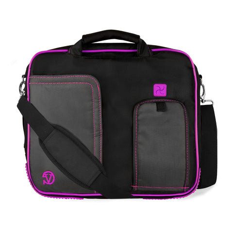 Purple Universal 10 to 12 inch Tablet and Laptop Pindar Messenger Carrying Bag