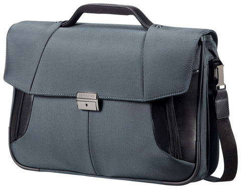 Samsonite XBR Briefcase 2 Gussets 15,6", 46 cm, 14 L, Grey/Black