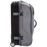 AmazonBasics Rolling Travel Duffel Bag Luggage with Wheels, Medium, Grey