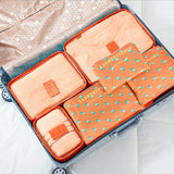 New 6pcs/set Women Men Travel Bag Waterproof High Capacity Luggage Clothes Tidy Portable