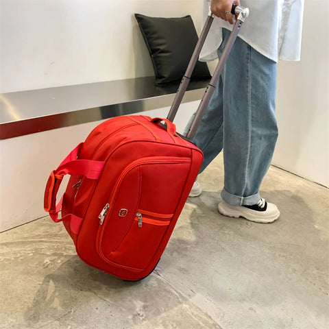 Trolley Travel Bag Rolling Suitcase Men Women Casual Thickening Large Capacity Luggage Duffel With Wheels Carry On Bag