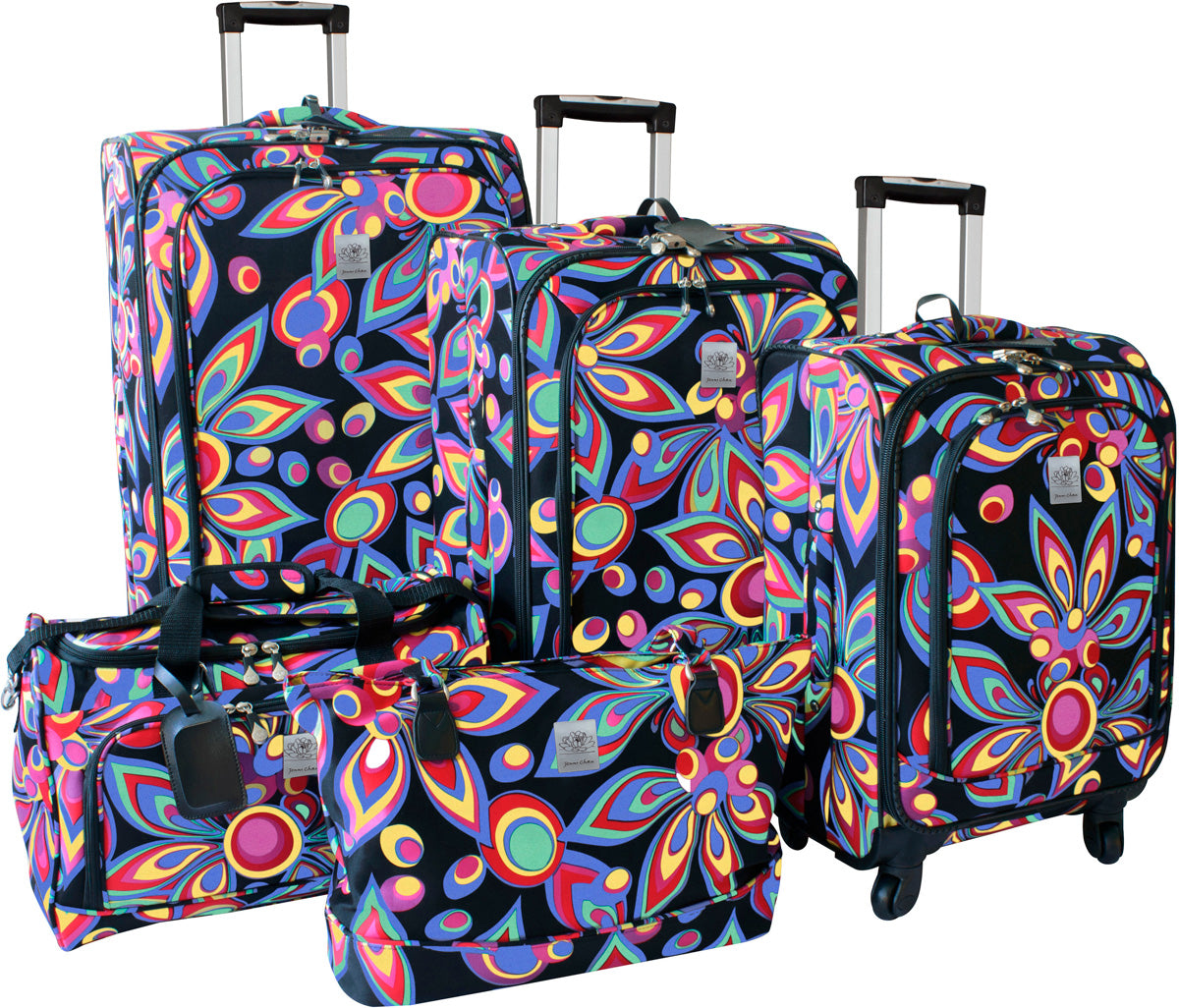 Shop Jenni Chan Wild Flowers 5Pc Luggage Set – Luggage Factory