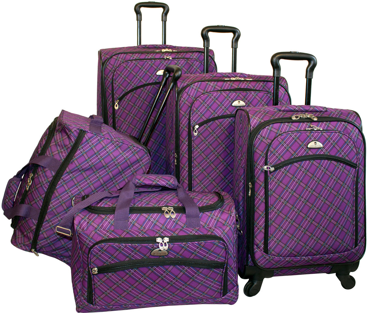 American Flyer Purple Luggage Sets On Sale American Flyer