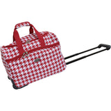 American Flyer Houndstooth 5pc Spinner Luggage Set
