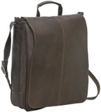 LeDonne Leather Distressed 17in Laptop Messenger - Luggage Factory