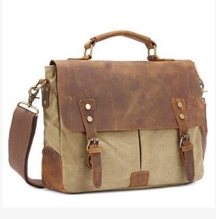 Anawishare Vintage Men Canvas Messenger Bags Male Tote Bags Crossbody Bag For School Travel Bag