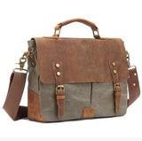 Anawishare Vintage Men Canvas Messenger Bags Male Tote Bags Crossbody Bag For School Travel Bag