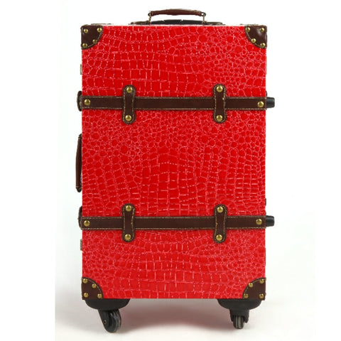 Fashion Travel Bag Trolley Luggage Male Women'S Handbag Suitcase Luggage14 20 22 24Red Married