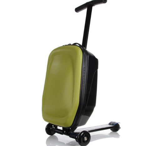 Child Scooter Luggage Suitcase With Wheels Skateboard Carry Ons Kids Luggage Travel Trolley Case