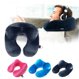U-Shape Travel Pillow For Airplane Inflatable Neck Pillow Travel Accessories Comfortable Pillows