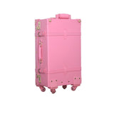 12 22Inches Retro Suitcase Box,Female Korea Fashion Red Bride Luggage Set,Vintage Pu Leather