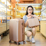 Luggage Travel Hard Case Personalized Password Box Rose Gold14 20 24 Trolley Luggage Picture