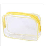 Etya Travel Pvc Cosmetic Bags Women Transparent Clear Zipper Makeup Bags Organizer Bath Wash Make