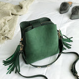 Marfuny Brand Tassel Shoulder Bag Female Vintage Crossbody Bags For Women 2018 Bucket Bag
