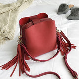Marfuny Brand Tassel Shoulder Bag Female Vintage Crossbody Bags For Women 2018 Bucket Bag