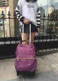 Wheeled Backpack Bag For Women Travel Luggage Trolley Backpacks Bags On Wheels Rolling Luggage