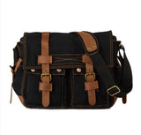 Texu Men Messenger Bags Canvas Leather Big Shoulder Bag Famous Designer Brands High Quality Men'S