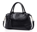 Bags Handbags Women Famous Brands Soft Genuine Cow Leather Tassel Tote Bag Lady Casual Messenger