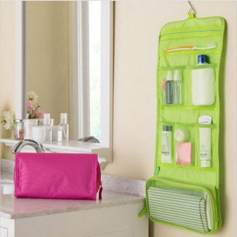 Ladies Ladies' Traveling Products Folding Hooks Cosmetics Cosmetics Storage Bags Portable