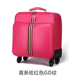 2Pcs 16"20"22" Luggage Suitcase Bag,Waterproof Pu Leather Travel Box With Wheel ,Rolling Trolley