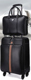 2Pcs 16"20"22" Luggage Suitcase Bag,Waterproof Pu Leather Travel Box With Wheel ,Rolling Trolley