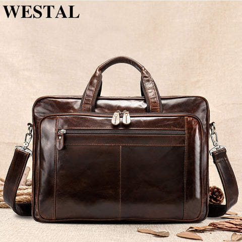 Westal Genuine Leather Bag For Luggage Men Duffle Bag Suitcase Carry On Luggage Big Weekend Bags